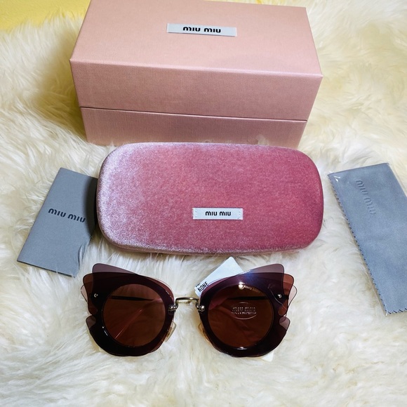 New Miu Miu butterfly sunglasses - Picture 1 of 9